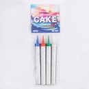 Набор тортовых свечей "Фонтаны" 10 см (4 шт) Радужное пламя 5258626 5258626    