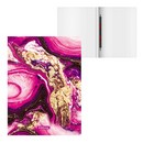 Папка-скоросшиватель пластиковая с пружинным механизмом ErichKrause® Marble Amethyst, А4 (в пакете по 4 шт.) 52764