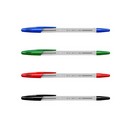 Набор ручек шариковых 4 цв., R-301 Classic Stick 1.0, цвет чернил: синий, черный, красный, зеленый (в пакете),  ErichKrause 44593