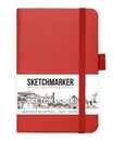 Блокнот для зарисовок "Sketchbook" 90*140 мм, 140 г/м2, 80л., твердая обложка, красный, Sketchmarker 2314201SM