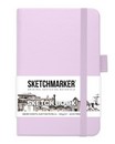 Блокнот для зарисовок "Sketchbook" 90*140 мм, 140 г/м2, 80л., твердая обложка, фиолетовый пастельный, Sketchmarker 2314701SM