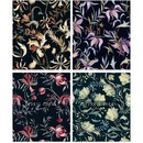 Тетрадь 48л. кл., "Floral forms" обл. мелов.картон 3311