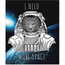 Тетрадь 48л. кл., "I need more space" обл. мелов.картон 3314
