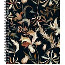 Тетрадь 96л. кл., на гребне "Floral forms"  обл .мел. картон+ выб. УФ-лак 3311-96