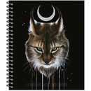 Тетрадь 96л. кл., на гребне "Lunar dark Animals"  обл .мел. картон+ выб. УФ-лак 3312-96