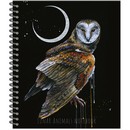 Тетрадь 96л. кл., на гребне "Lunar dark Animals"  обл .мел. картон+ выб. УФ-лак 3312-96