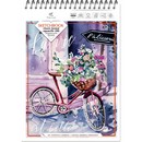 Блокнот для зарисовок Sketchbook на гребне, А4, 200 г/м2, акварельная 50% хлопок, 20л., Classic Format , Полином 3227