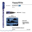 Ручка шар. 0,5 мм "HappyWrite. Военный паттерн. Корабли"  синяя  20-0215/31