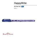 Ручка шариковая 0,5 мм "HappyWrite. Военный паттерн. Корабли"  синяя  20-0215/31