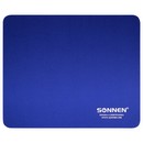 Коврик для мыши SONNEN "BLUE", резина + ткань, 220х180х3 мм 513308