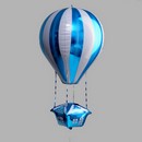 Шар фольгированный  фигура 35" "Воздушный шар" синий   6906462 6906462    