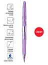 Ручка автоматич. PENAC Sleek Touch Pastel синяя 1,0мм корпус пастельный фиолетовый с резиновым грипом BA1304-30M