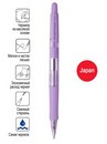 Ручка автоматич. PENAC Sleek Touch Pastel синяя 1,0мм корпус пастельный фиолетовый с резиновым грипом BA1304-30M