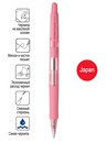 Ручка автоматич. PENAC Sleek Touch Pastel синяя 1,0мм корпус пастельный розовый с резиновым грипом BA1304-28M