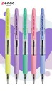 Ручка авт. PENAC Sleek Touch Pastel синяя 1,0мм корпус пастельный розовый с резиновым грипом BA1304-28M