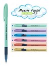 Ручка шариковая  Flexoffice Maxxie, 0.5 мм, с масляными чернилами, синяя, корпус ассорти (25/1200) FO-GELB035 MIX BLUE