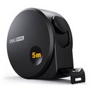 Рулетка "Home Series Black" Deli   5м х 19мм, эксклюзивный дизайн, корпус - высококачественный софттач пластик HT8519