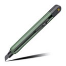 Технический нож "Home Series Green" Deli   ширина лезвия 9мм, эксклюзивный дизайн, корпус из высококачественного софттач пластика HT4009L