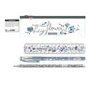 Набор в zip-пакете  Frozen Beauty 4 предмета ( ручка, карандаш, линейка, ластик), ErichKrause 55254