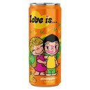 Love is Газированный напиток Ананас-Апельсин (Оранжевый) 330мл (12) 