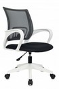 Кресло Бюрократ CH W 696 черный TW-01 TW-11 сетка/ткань крестов. пластик пластик белый CH W 696 BLACK 1911088