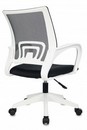 Кресло Бюрократ CH W 696 черный TW-01 TW-11 сетка/ткань крестов. пластик пластик белый CH W 696 BLACK 1911088