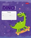 Тетрадь 12л. кл., обл. мелов., "Hello Dino",  Хатбер, (10/280)  12Т5В1