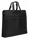 Папка-портфель Deli 2 отдел. A4 текстиль черный 63754BLACK