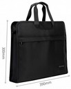 Папка-портфель Deli 2 отдел. A4 текстиль черный 63754BLACK