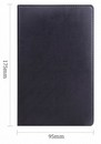 Блокнот Deli 175х95мм искусст. кожа 80л черный 7903