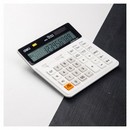 Калькулятор бухгалтерский Deli EM01010 белый 12-разр. EM01010