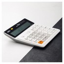 Калькулятор бухгалтерский Deli EM01010 белый 12-разр. EM01010