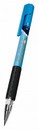 Ручка шар. Deli Arrow синяя 0.7мм., корп.синий мет./синий резиновый грип EQ10-BL