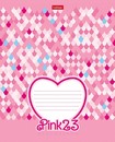 Тетрадь 18л. кл., обл. мелов., "Pink 23", Хатбер (10/200) 18Т5В1