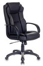 Кресло руководителя Бюрократ CH-839 черный Leather Black эко.кожа крестов. пластик 1088448