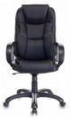 Кресло руководителя Бюрократ CH-839 черный Leather Black эко.кожа крестов. пластик 1088448