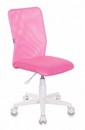 Кресло детское Бюрократ KD-9 розовый TW-06A TW-13А сетка/ткань крестов. пластик пластик белый 1162158