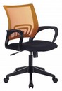 Кресло Бюрократ CH-695N оранжевый TW-38-3 сиденье черный TW-11 сетка/ткань крестов. пластик 1163030