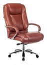 Кресло руководителя Бюрократ T-9925SL светло-коричневый Leather Eichel кожа крестов. металл хром 1399461