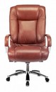 Кресло руководителя Бюрократ T-9925SL светло-коричневый Leather Eichel кожа крестов. металл хром 1399461