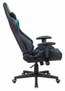 Кресло игровое A4Tech X7 GG-1100 черный/голубой текстиль/эко.кожа крестов. пластик 1534205