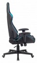 Кресло игровое A4Tech X7 GG-1100 черный/голубой текстиль/эко.кожа крестов. пластик 1534205