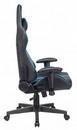 Кресло игровое A4Tech X7 GG-1200 черный/голубой эко.кожа крестов. пластик 1534207