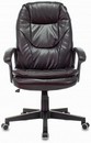 Кресло руководителя Бюрократ CH-868N темно-коричневый NE-15 эко.кожа крестов. пластик 1535024