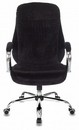 Кресло руководителя Бюрократ T-9950SL Fabric черный Light-20 крестов. металл хром 1644599