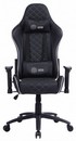 Кресло игровое Cactus CS-CHR-030BLS черный/серебристый эко.кожа с подголов. крестов. сталь 1660821