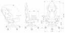 Кресло игровое Cactus CS-CHR-090BLR черный/красный эко.кожа/сетка крестов. нейлон 1660823