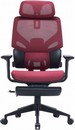 Кресло Cactus CS-CHR-MC01-RD красный сет./эко.кожа с подголов. крестов. пластик подст.для ног 1915273