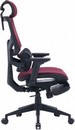 Кресло Cactus CS-CHR-MC01-RD красный сет./эко.кожа с подголов. крестов. пластик подст.для ног 1915273