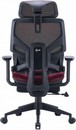 Кресло Cactus CS-CHR-MC01-RD красный сет./эко.кожа с подголов. крестов. пластик подст.для ног 1915273